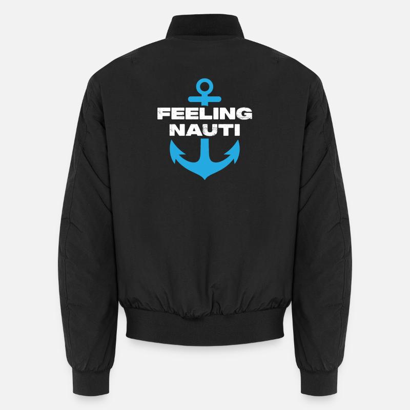 Feeling Nauti - Unisex Bomber Jacket - black