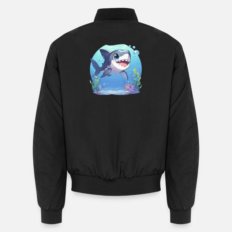 Requins Requin - Bomber unisexe - noir