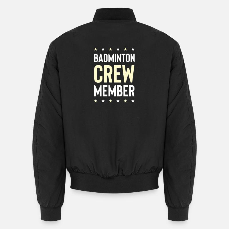 Badminton Crew - Unisex Bomber Jacket - black