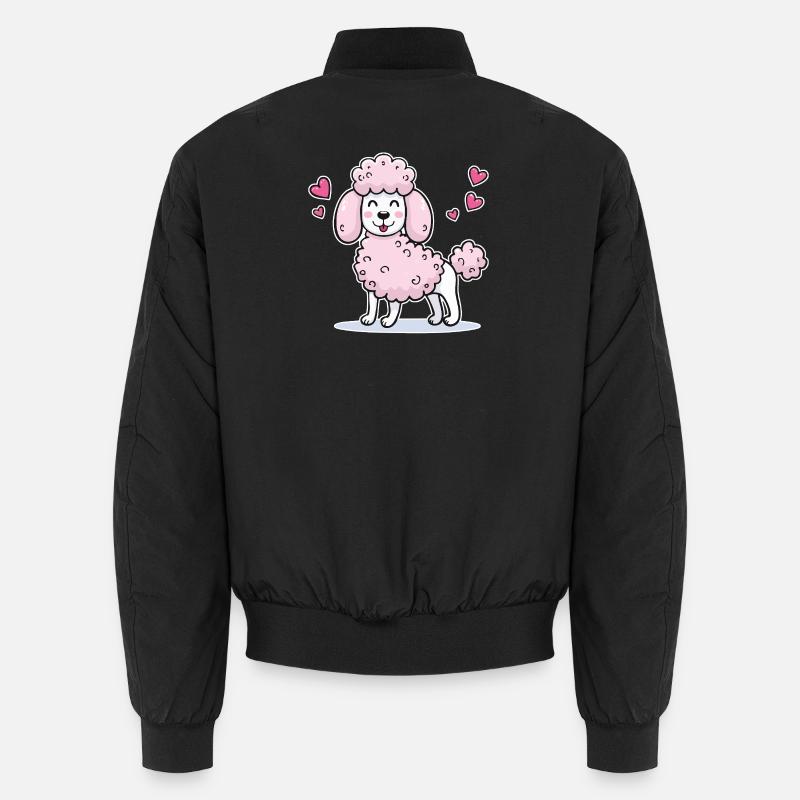 Rosa Pudel (Comic) - Unisex Bomberjacke - Schwarz