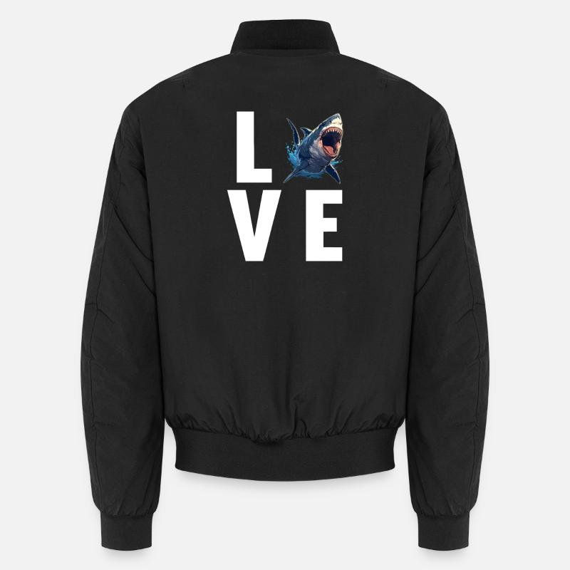 Requins Requin - Bomber unisexe - noir