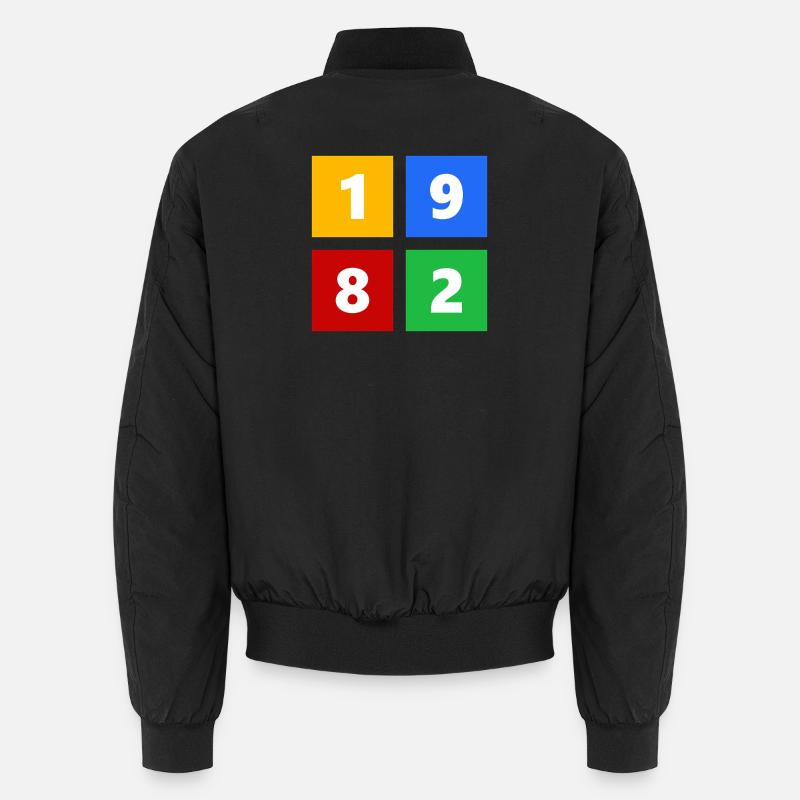 1982 - Bomber unisexe - noir