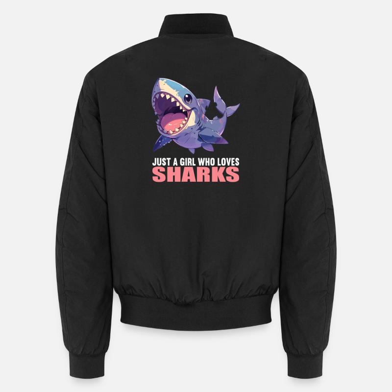 Requins Requin - Bomber unisexe - noir