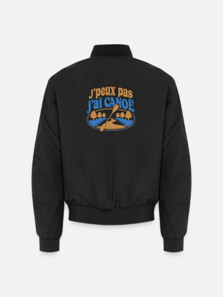 J’peux pas j’ai Canoë - Bomber unisexe - noir