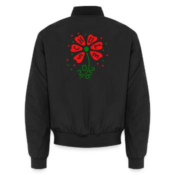 Schule 2026 - Unisex Bomberjacke - Schwarz - Hinten - AI Model Male 185 light (185cm)