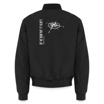 Vechta - Bomber unisexe - noir - Dos - AI Model Male 185 light (185cm)