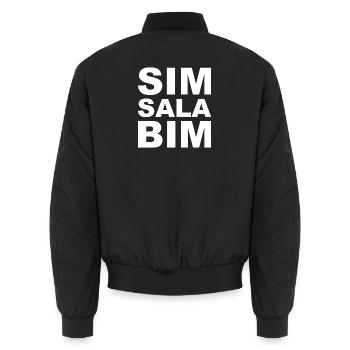 SIMSALABIM - einfach zauberhaft (white) - Unisex Bomberjacke - Schwarz - Hinten - AI Model Male 185 light (185cm)