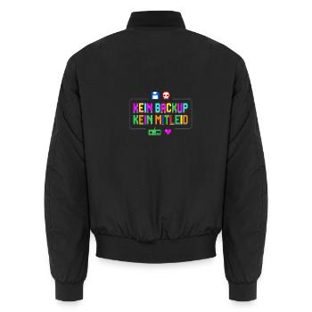 Sans rechange, sans pitié, consultant IT administrateur - Bomber unisexe - noir - Dos - AI Model Male 185 light (185cm)