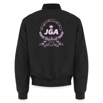 junggesellinnenabschied- - Unisex Bomberjacke - Schwarz - Hinten - AI Model Male 185 light (185cm)