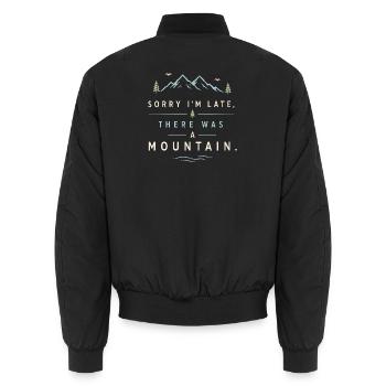 Randonnée - Aventure en plein air - Bomber unisexe - noir - Dos - AI Model Male 185 light (185cm)