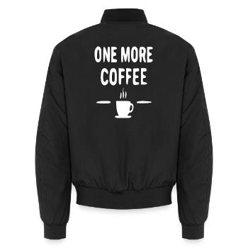 Encore plus d’illustrations de café - Bomber unisexe - noir - Dos - AI Model Male 185 light (185cm)