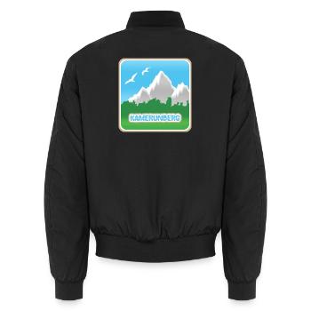 Berg Kamerunberg - Unisex Bomberjacke - Schwarz - Hinten - AI Model Male 185 light (185cm)