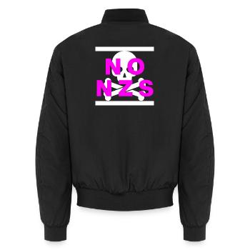 PAS DE NZS, PLUS JAMAIS, D’ANTIFASCISME, PAS D’AFD PINK - Bomber unisexe - noir - Dos - AI Model Male 185 light (185cm)