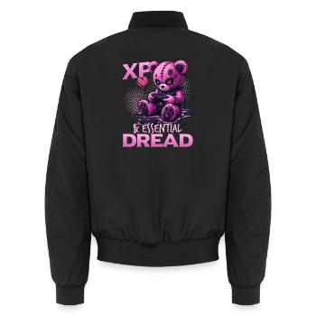 Pastel Goth Soft Goth Gaming Gamer - Bomber unisexe - noir - Dos - AI Model Male 185 light (185cm)