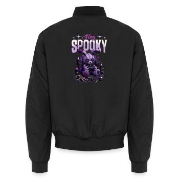 Pastel Goth Soft Goth Gaming Gamer - Bomber unisexe - noir - Dos - AI Model Male 185 light (185cm)
