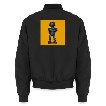 Streetwear Sombre Extra - Bomber unisexe - noir - Dos - AI Model Male 185 light (185cm)
