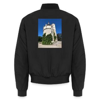 La tour des Marques - Bomber unisexe - noir - Dos - AI Model Male 185 light (185cm)