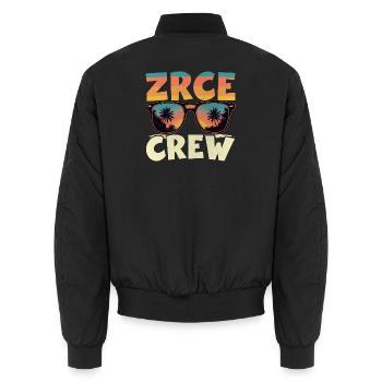 Zrce Party Crew - Unisex Bomberjacke - Schwarz - Hinten - AI Model Male 185 light (185cm)