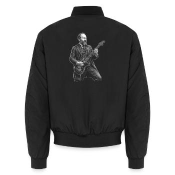 James A Guitar - Bomber unisexe - noir - Dos - AI Model Male 185 light (185cm)