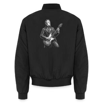 William Henry Harrison Guitare - Bomber unisexe - noir - Dos - AI Model Male 185 light (185cm)