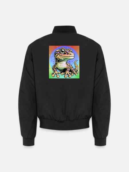 Gecko - Unisex Bomber Jacket - black