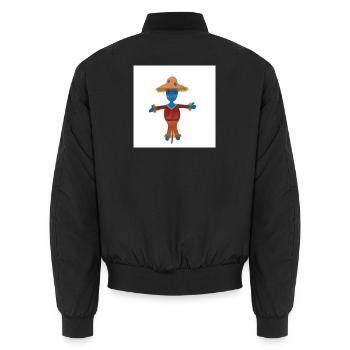 Motif de l’Enfant Épouvantail Susi - Bomber unisexe - noir - Dos - AI Model Male 185 light (185cm)