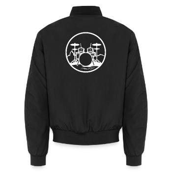 Trapset - Unisex Bomberjacke - Schwarz - Hinten - AI Model Male 185 light (185cm)