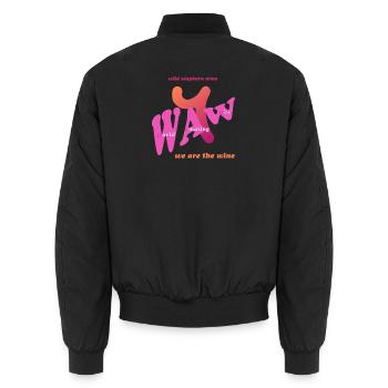 waw - Wild Amphora Wine - Bomber unisexe - noir - Dos - AI Model Male 185 light (185cm)
