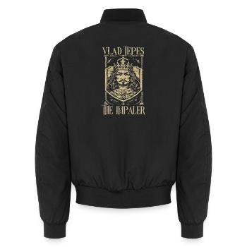 L’Empaleur de Vlad Tepe - Bomber unisexe - noir - Dos - AI Model Male 185 light (185cm)