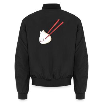 Dim Sum - Unisex Bomberjacke - Schwarz - Hinten - AI Model Male 185 light (185cm)