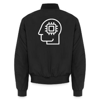 Ai, Künstliche Intelligenz, KI Technologie - Unisex Bomberjacke - Schwarz - Hinten - AI Model Male 185 light (185cm)