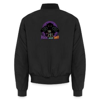 Monster-Wache - Unisex Bomberjacke - Schwarz - Hinten - AI Model Male 185 light (185cm)