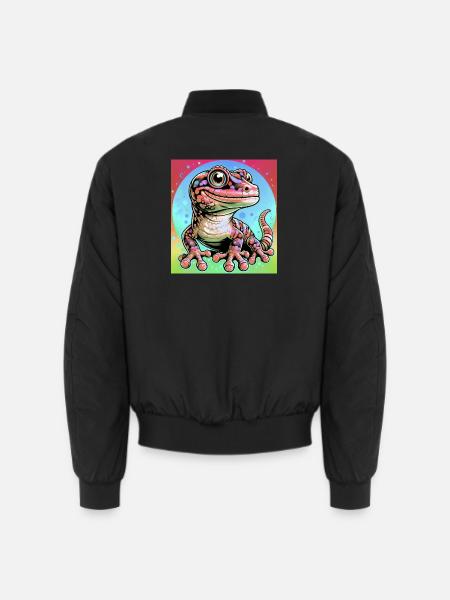 Gecko - Unisex Bomberjacke - Schwarz