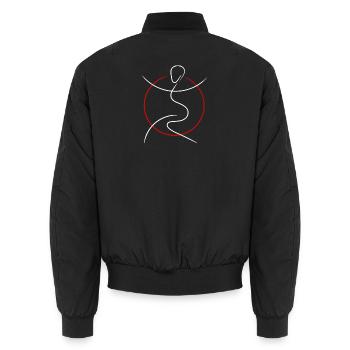 Dance & Kampfsport - Unisex Bomberjacke - Schwarz - Hinten - AI Model Male 185 light (185cm)