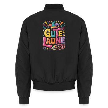 Good Mood Carnival Carnival Costume Alaaf - Unisex Bomber Jacket - black - Back - AI Model Male 185 light (185cm)