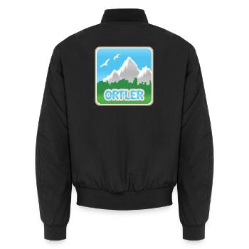 Ortler en montagne - Bomber unisexe - noir - Dos - AI Model Male 185 light (185cm)