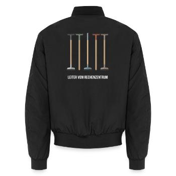 informatiker Programmierer Admin Sprüche Lustig - Unisex Bomberjacke - Schwarz - Hinten - AI Model Male 185 light (185cm)
