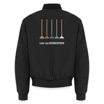 Informatik Programmierer IT Fachmann Informatiker - Unisex Bomberjacke - Schwarz - Hinten - AI Model Male 185 light (185cm)