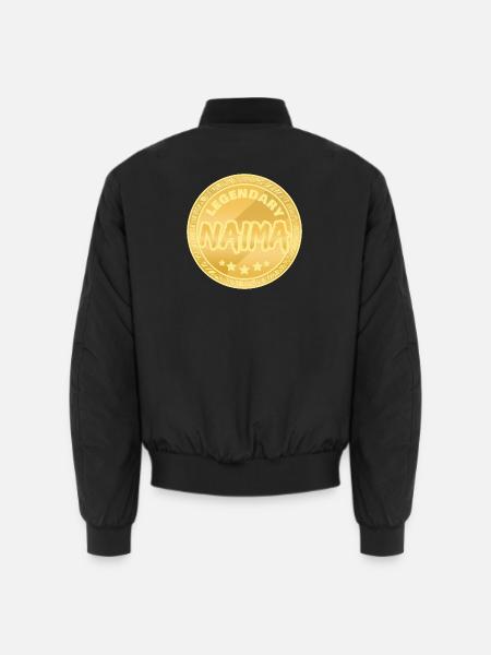 Geschenkidee Naima - Unisex Bomberjacke - Schwarz