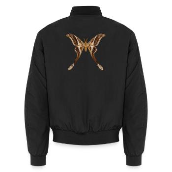 Hercule de nuit Coscinocera hercules - Bomber unisexe - noir - Dos - AI Model Male 185 light (185cm)