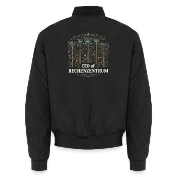 Programmierer Humor Code - für Software-Entwickler - Unisex Bomberjacke - Schwarz - Hinten - AI Model Male 185 light (185cm)