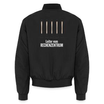 Rechenzentrum Programmieren - Unisex Bomberjacke - Schwarz - Hinten - AI Model Male 185 light (185cm)