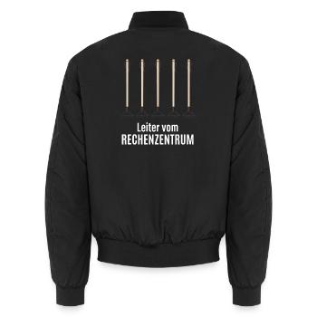 Rechenzentrum - Unisex Bomberjacke - Schwarz - Hinten - AI Model Male 185 light (185cm)