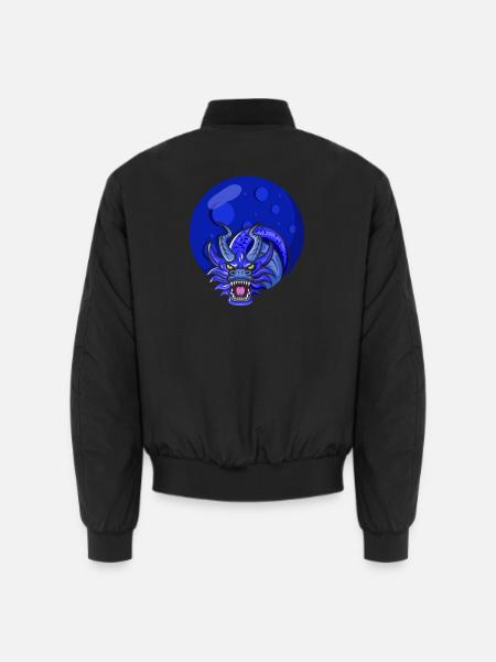 Qigong Qi Gong Tai Chi Chigong Drache - Unisex Bomberjacke - Schwarz