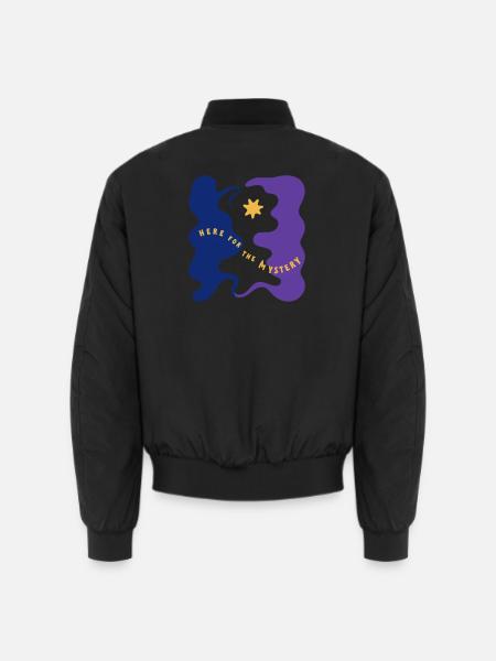 Here for the Mystery - Unisex Bomberjacke - Schwarz