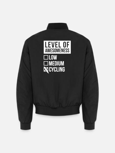 Radfahren, Radfahren, Radfahren - Unisex Bomberjacke - Schwarz