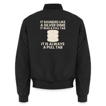 Sondeln Humor Geschenk Sondengänger Lustig Idee - Unisex Bomberjacke - Schwarz - Hinten - AI Model Male 185 light (185cm)