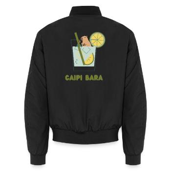 CAIPI BARA - Unisex Bomberjacke - Schwarz - Hinten - AI Model Male 185 light (185cm)