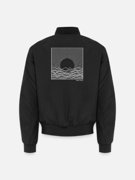 Dunkle Wellenmusik Sonnenaufgang - Unisex Bomberjacke - Schwarz
