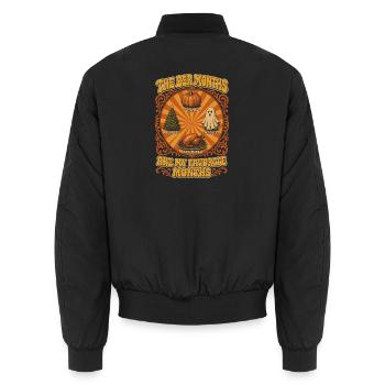 Die ber Monate Sind Meine Lieblings Herbst Winter - Unisex Bomberjacke - Schwarz - Hinten - AI Model Male 185 light (185cm)